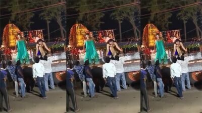 Wild Naked Bihari Girl Dancing On Road Openly